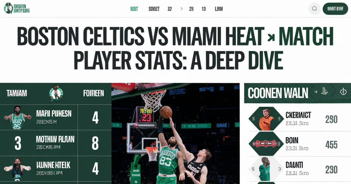 Boston Celtics vs Miami Heat Match Player Stats: A Deep Dive