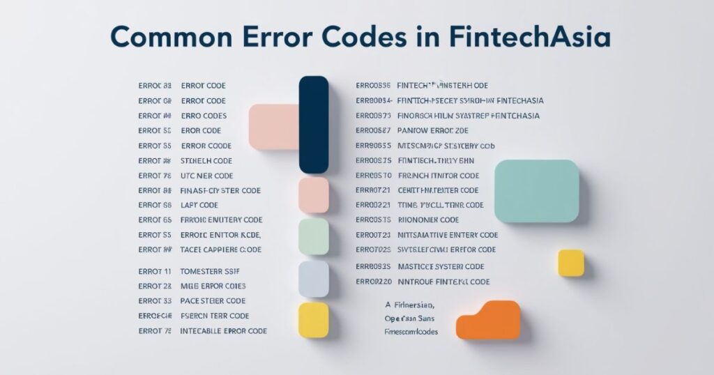 Common Error Codes in FintechAsia