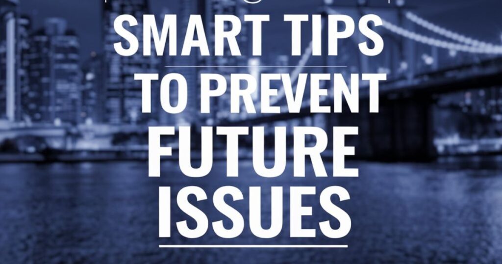 Smart Tips to Prevent Future Issues