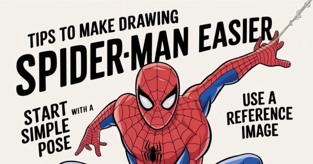 Tips to Make Drawing Spiderman Easier