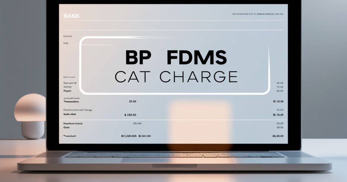 What is BP FDMS CAT charge on your bank statement?