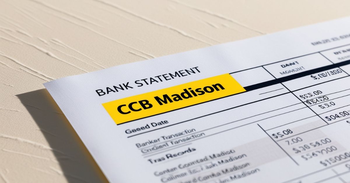 What is CCB MADISON charge on your bank statement