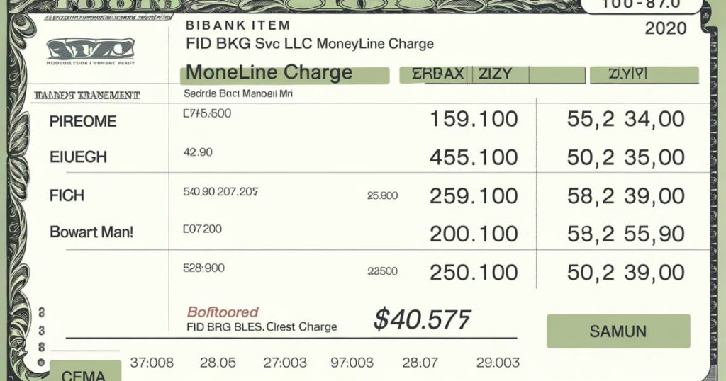 Why Did the FID BKG SVC LLC Moneyline Charge Appear on My Bank Statement?