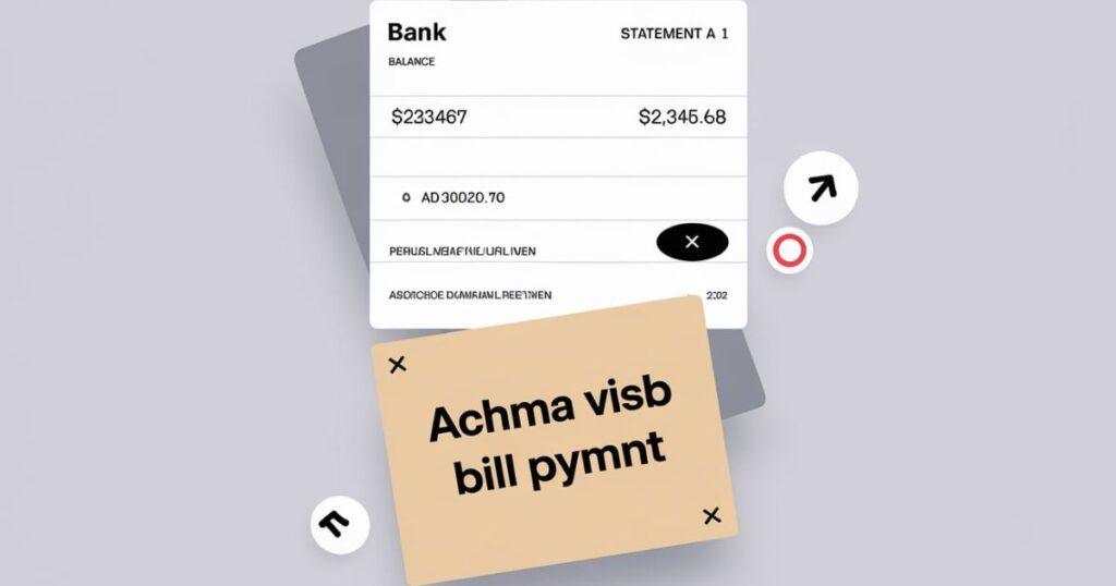 Why does ACHMA VISB BILL PYMNT appear on your bank statement?