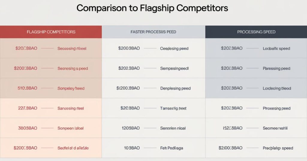 Comparison to Flagship Competitors