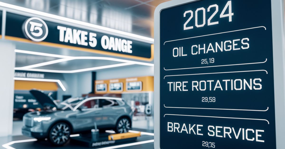 Take 5 Oil Change Prices in 2024: A Complete Guide