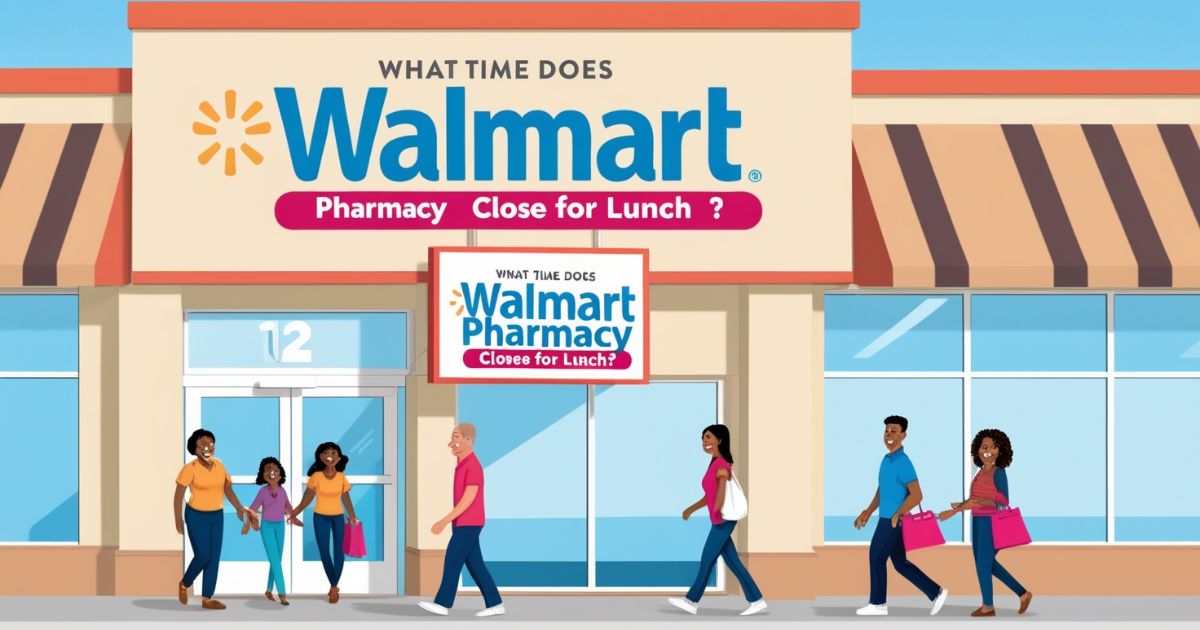 What Time Does Walmart Pharmacy Close For Lunch? Hours